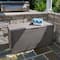 Honey Can Do 100gal Brown Wicker Resin Deck Box